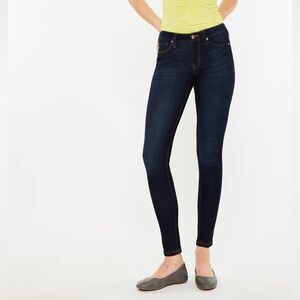 KanCan Alani Mid Rise Super Skinny Jeans Dark Blue Women’s Size 28